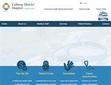 Tablet Screenshot of callawayhospital.org